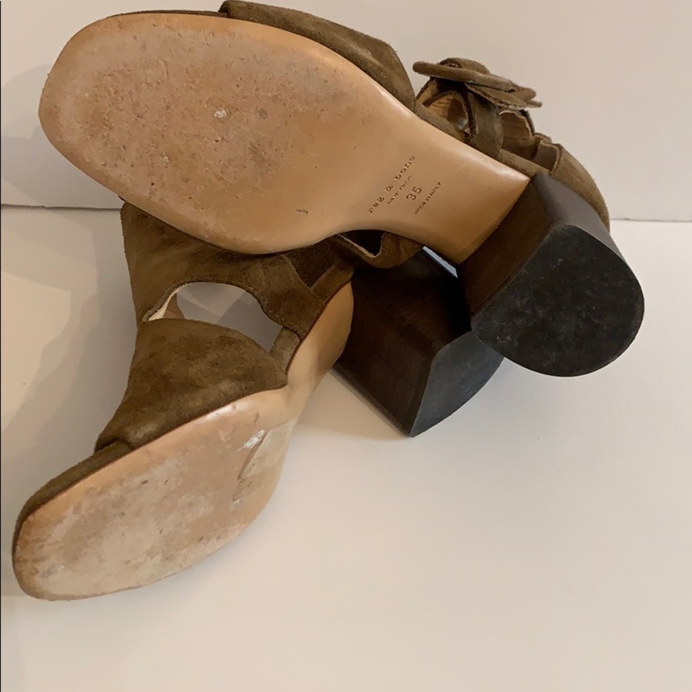 Rag & Bone Brown 'Matteo' Block Heel Sandals 5/35 - image 8